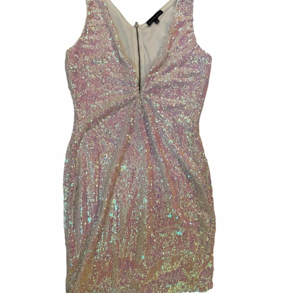 Symphony Women's Sparkly Mini Dress with iridescent sequins